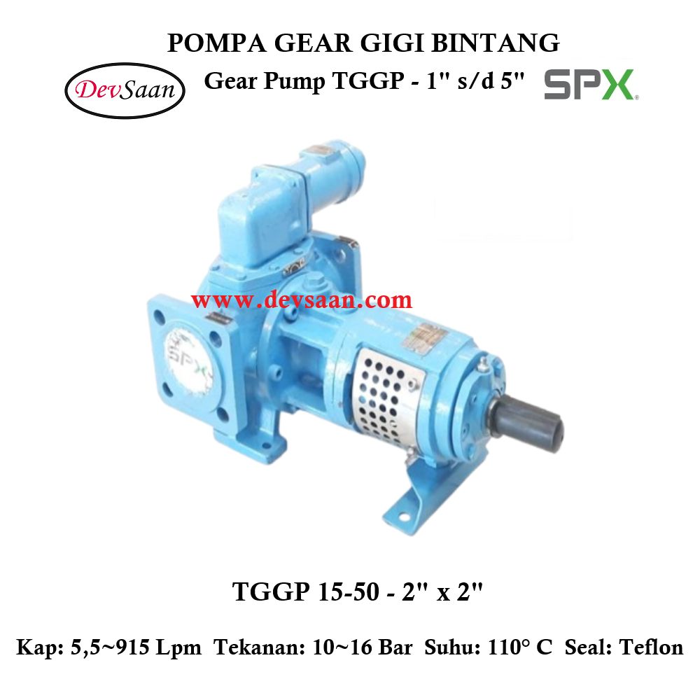 Gear Pump Internal TGGP 15-50 Pompa Gigi Bintang (Complete Set) 4pole