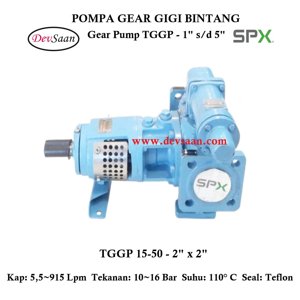 Gear Pump Internal TGGP 15-50 Pompa Gigi Bintang (Complete Set) 4pole