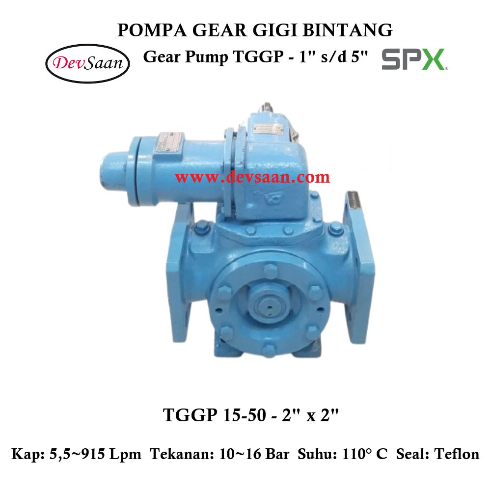 Gear Pump Internal TGGP 15-50 Pompa Gigi Bintang (Complete Set) 4pole