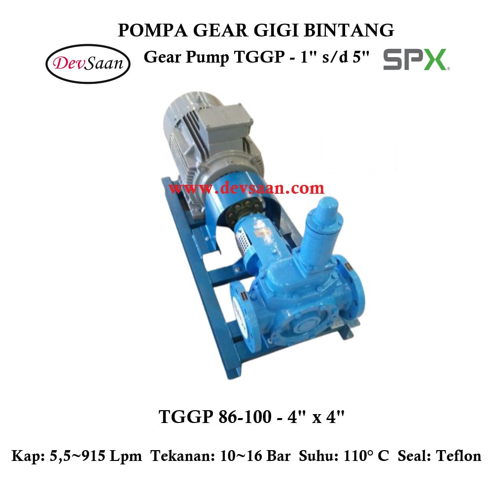 Gear Pump Internal TGGP 86-100 Pompa Gigi Bintang (Complete Set) 6pole Gear Pump Internal TGGP 86-100 Pompa Gigi Bintang (Complete Set) 6pole
