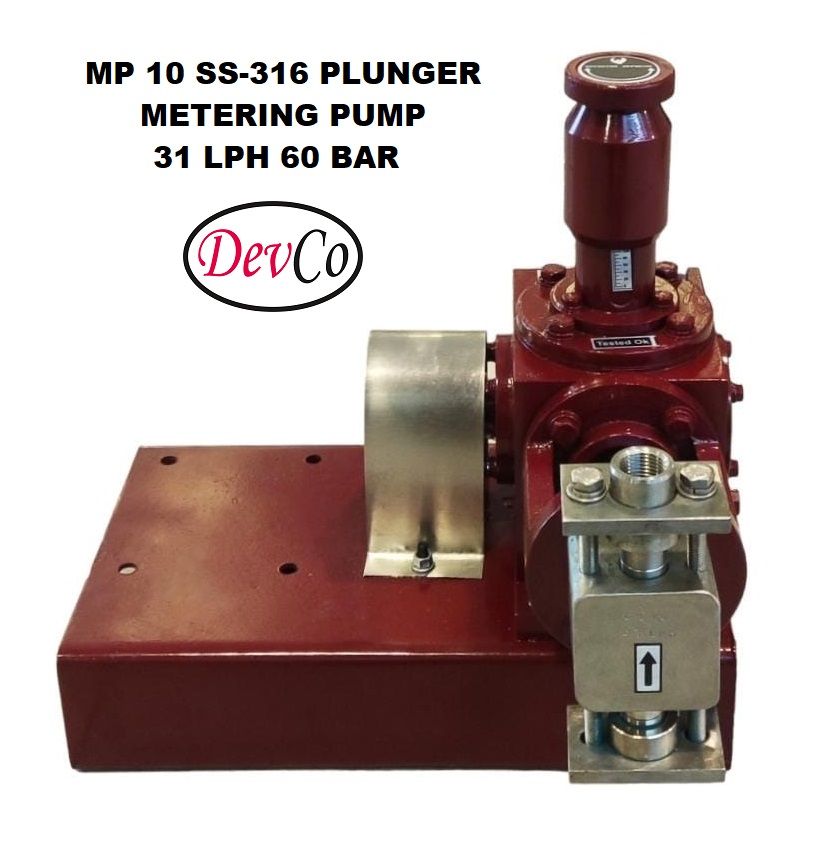 Pompa Dosing MP13160 SS-316 Plunger Metering Pump 31 LPH 60 Bar (Complete Set) 4pole