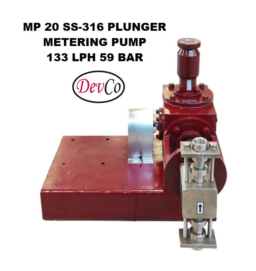 Pompa Dosing MP213359 SS-316 Plunger Metering Pump 133 LPH 59 Bar (Complete Set) 4pole
