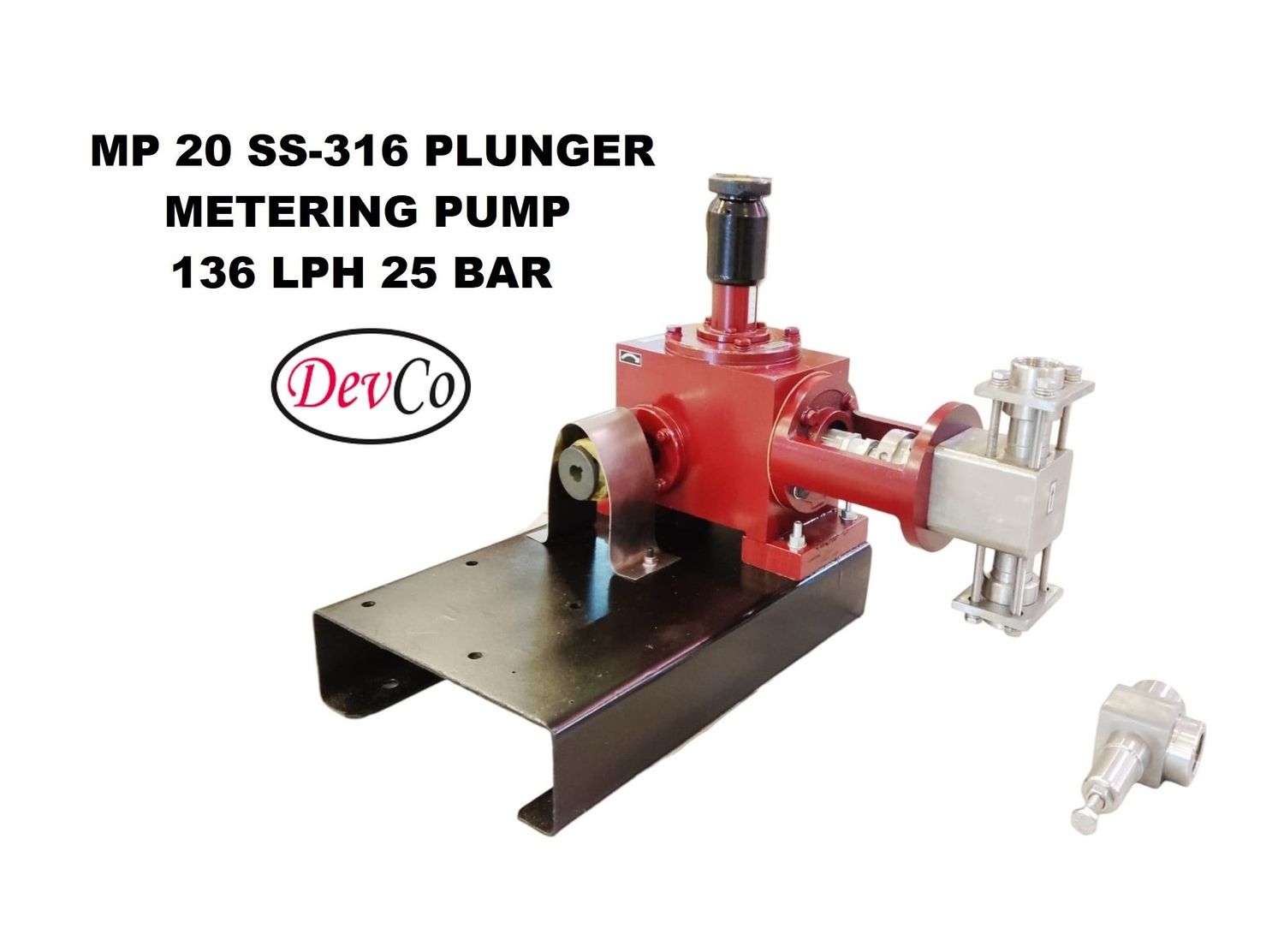 Pompa Dosing MP213625 SS-316 Plunger Metering Pump 136 LPH 25 Bar (Complete Set) 4pole