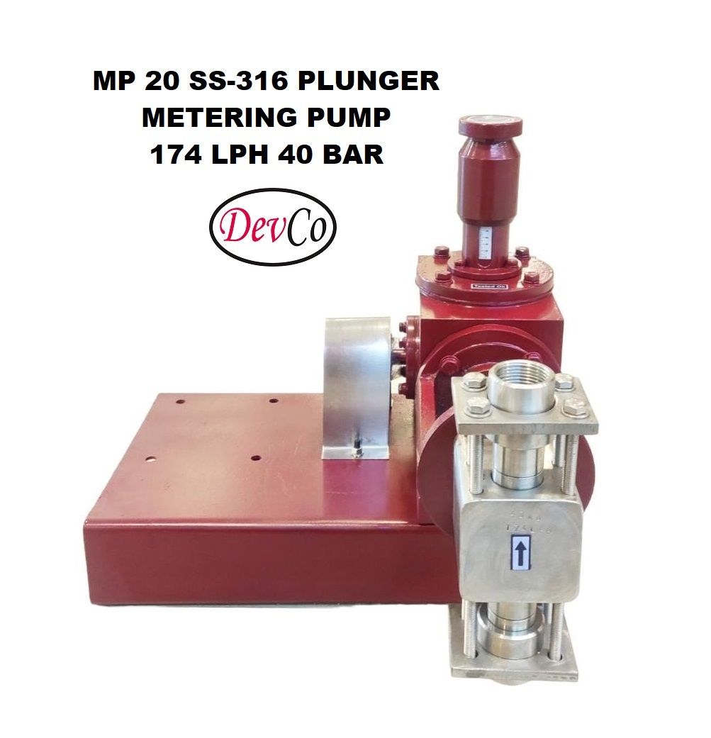 Pompa Dosing MP217440 SS-316 Plunger Metering Pump 174 LPH 40 Bar (Complete Set) 4pole