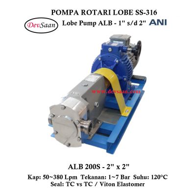 Rotary Lobe Pump ALB-200S Pompa Rotari Lobe (Complete Set) 4pole Rotary Lobe Pump ALB-200S Pompa Rotari Lobe (Complete Set) 4pole