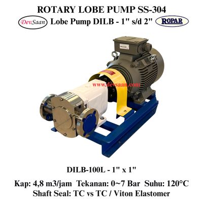 Rotary Lobe Pump DILB-100L Pompa Rotari Lobe (Complete Set) 4pole Rotary Lobe Pump DILB-100L Pompa Rotari Lobe (Complete Set) 4pole