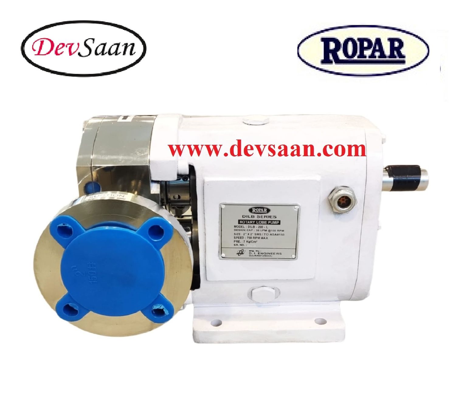 Rotary Lobe Pump DILB-200L Pompa Rotari Lobe (Complete Set) 6pole