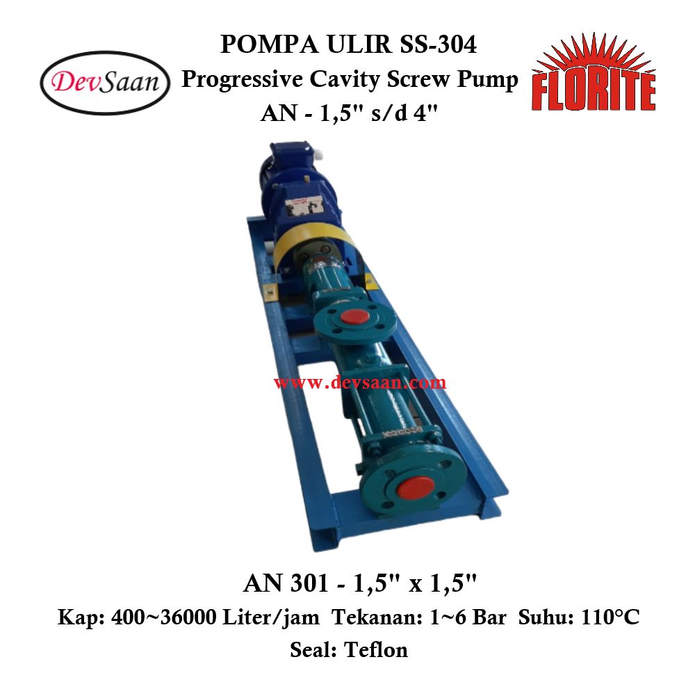 Pompa Ulir AN 301 Screw Pump Complete Set