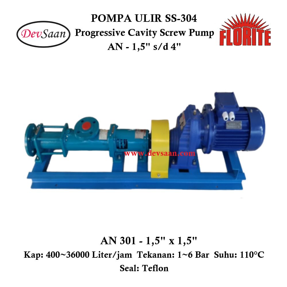 Pompa Ulir AN 301 Screw Pump Complete Set