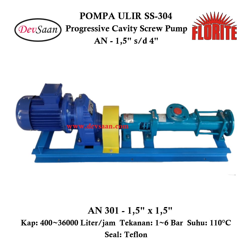 Pompa Ulir AN 301 Screw Pump Complete Set
