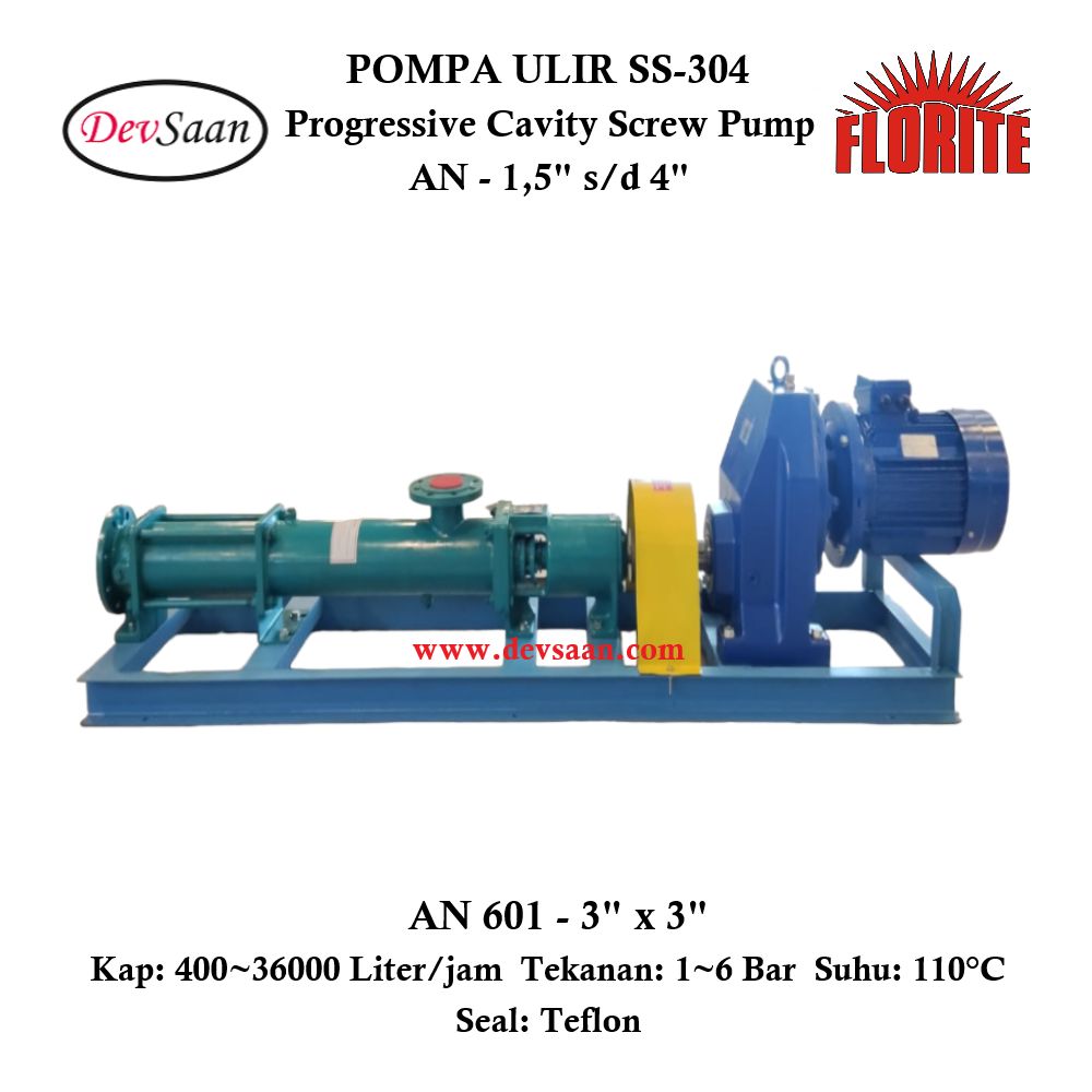 Pompa Ulir AN 601 Screw Pump Komplit Set