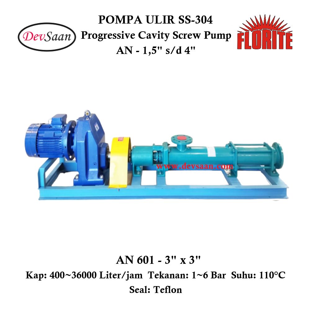 Pompa Ulir AN 601 Screw Pump Komplit Set