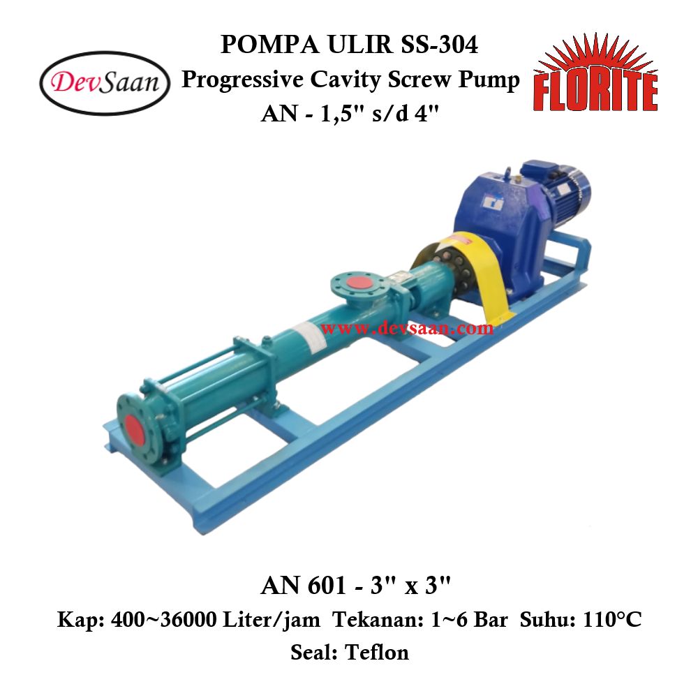 Pompa Ulir AN 601 Screw Pump Komplit Set