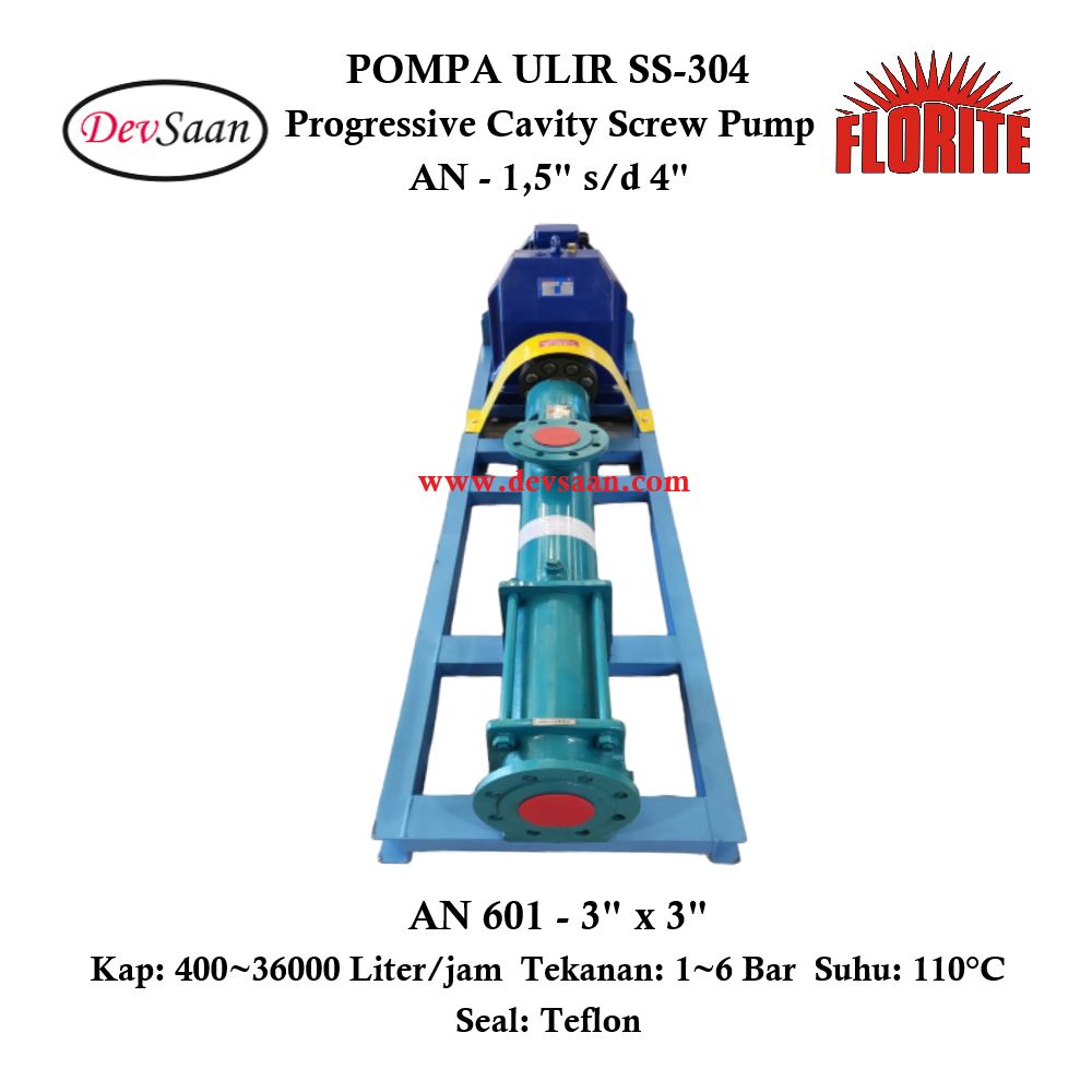Pompa Ulir AN 601 Screw Pump Komplit Set