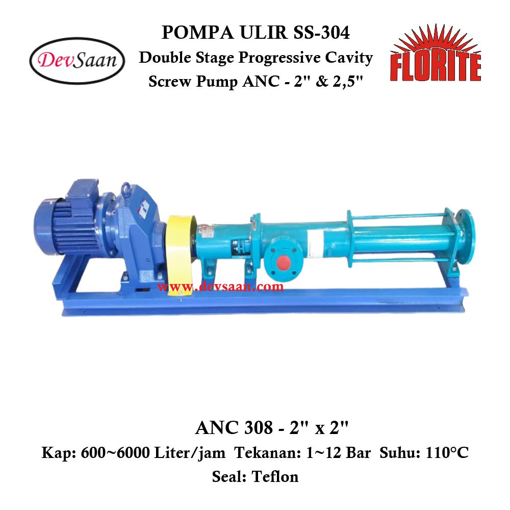 Pompa Ulir ANC 308 Screw Pump Complete Set