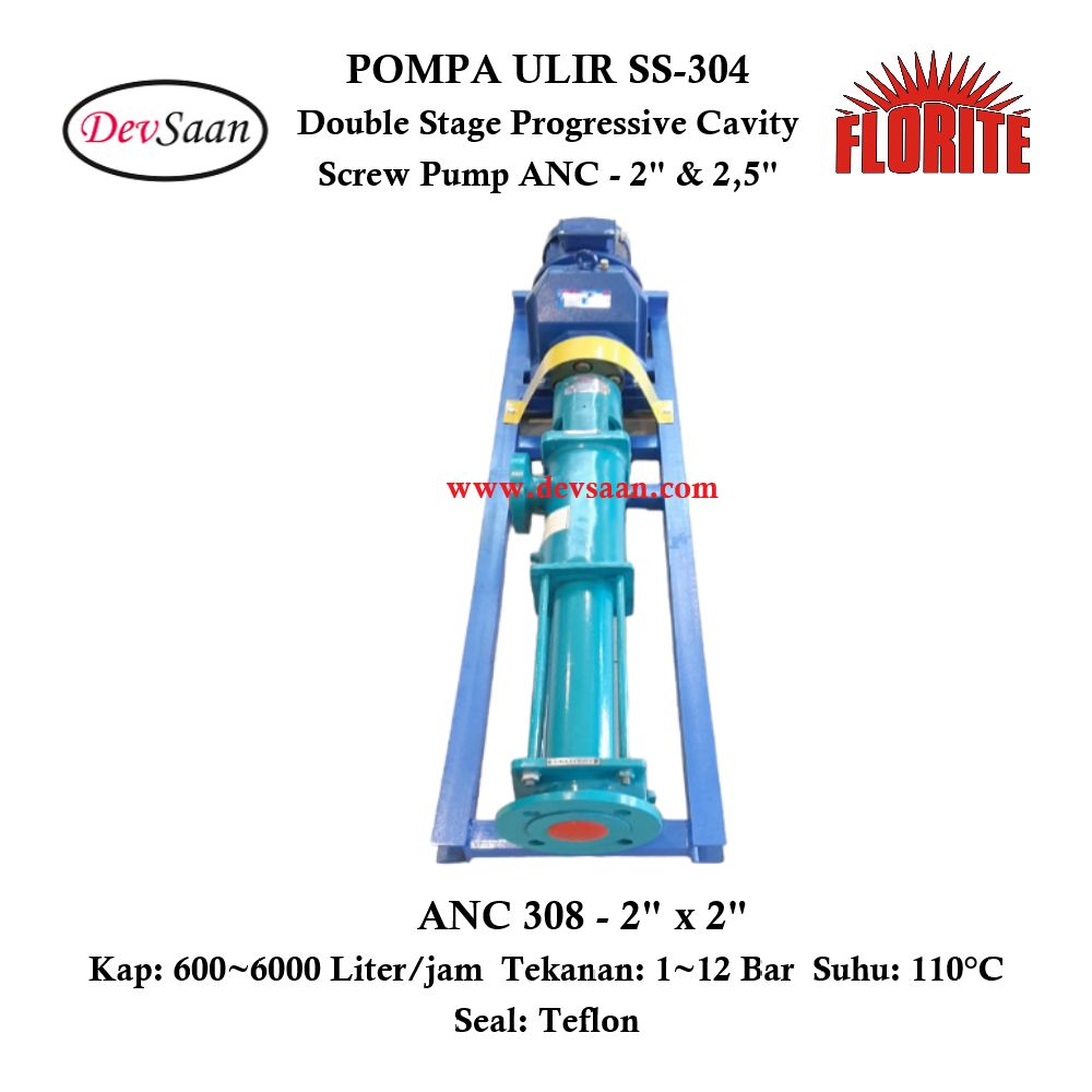 Pompa Ulir ANC 308 Screw Pump Complete Set