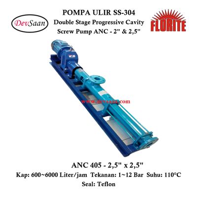 Pompa Ulir ANC 405 Double stage Screw Pump Complete Set
