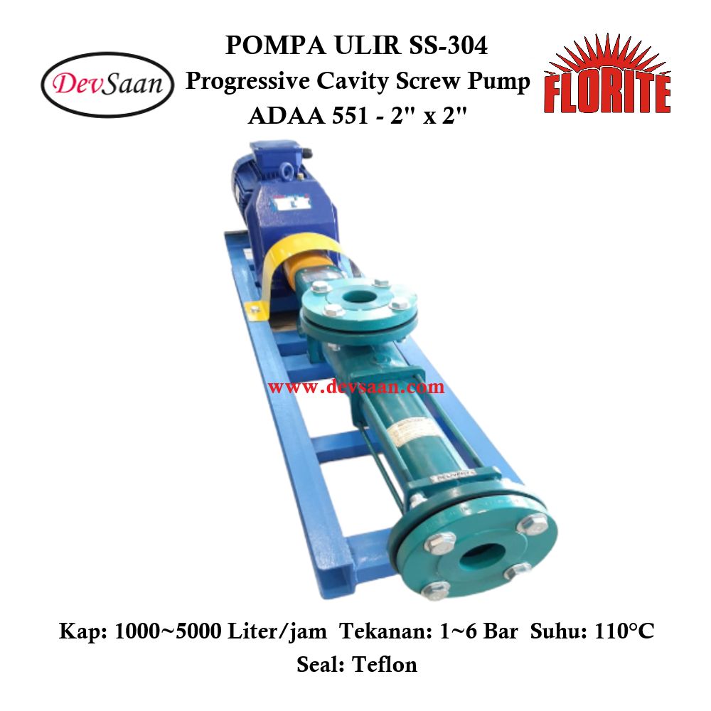 Pompa Ulir ADAA 551 Screw Pump Complete Set