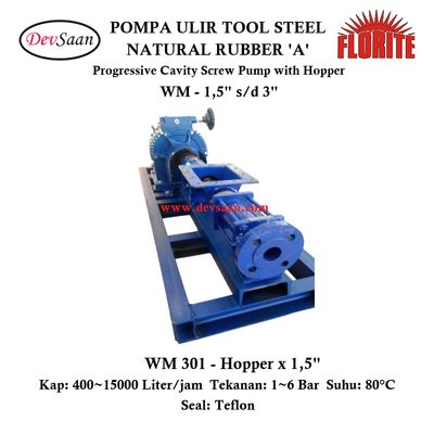 Pompa Ulir WM 301 Screw Pump Complete Set
