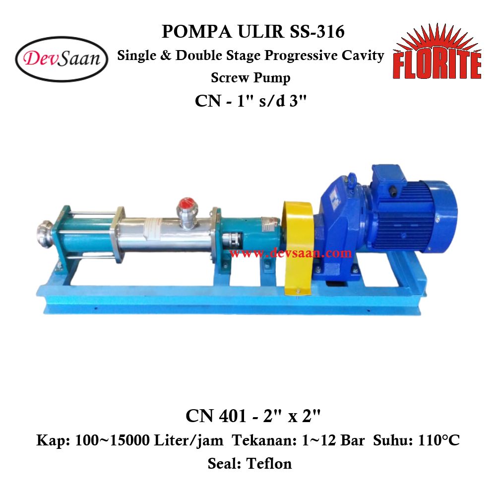 Pompa Ulir CN 401 Screw Pump Complete Set