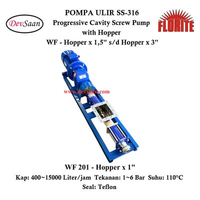 Pompa Ulir WF 201 Screw Pump Complete Set