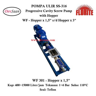 Pompa Ulir WF 301 Screw Pump Complete Set