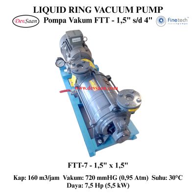 Pompa Vakum FTT-7 Two Stage Liquid Ring Vacuum Pump Komplit Set Pompa Vakum FTT-7 Two Stage Liquid Ring Vacuum Pump Komplit Set