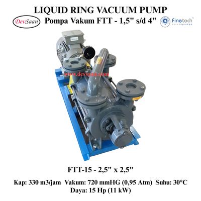 Pompa Vakum FTT-15 Two Stage Liquid Ring Vacuum Pump Komplit Set Pompa Vakum FTT-15 Two Stage Liquid Ring Vacuum Pump Komplit Set