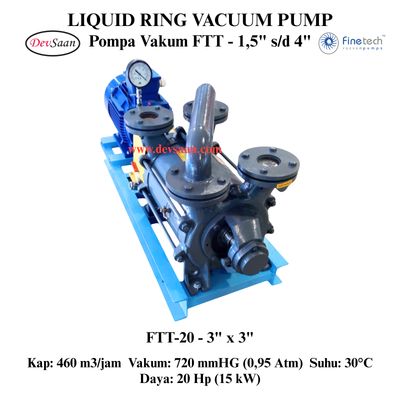 Pompa Vakum FTT-20 Two Stage Liquid Ring Vacuum Pump Komplit Set Pompa Vakum FTT-20 Two Stage Liquid Ring Vacuum Pump Komplit Set