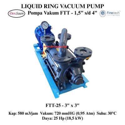 Pompa Vakum FTT-25 Two Stage Liquid Ring Vacuum Pump Komplit Set Pompa Vakum FTT-25 Two Stage Liquid Ring Vacuum Pump Komplit Set