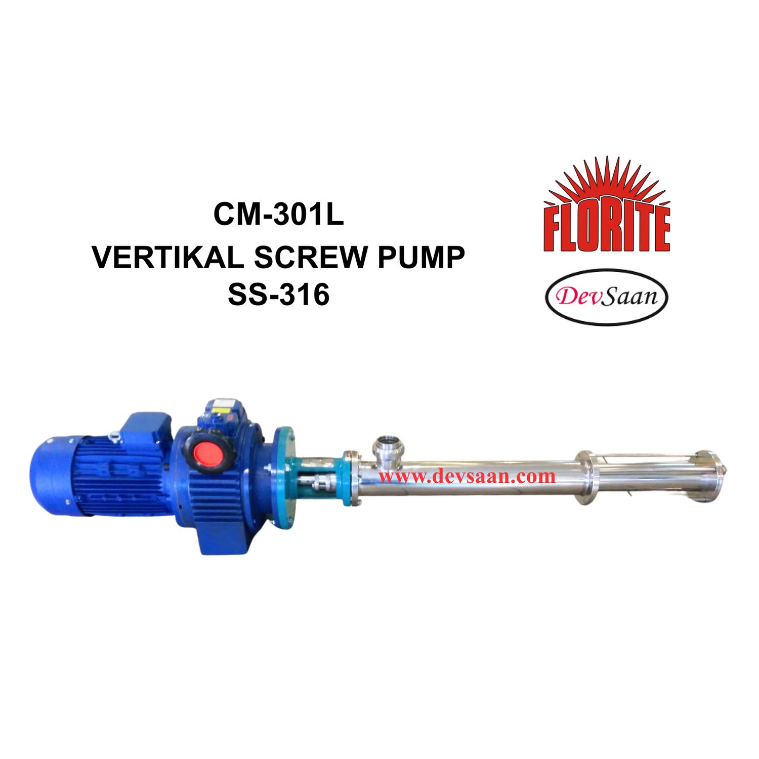 SS-316 Vertical screw pump CM-301L Pompa ulir vertikal Komplit Set