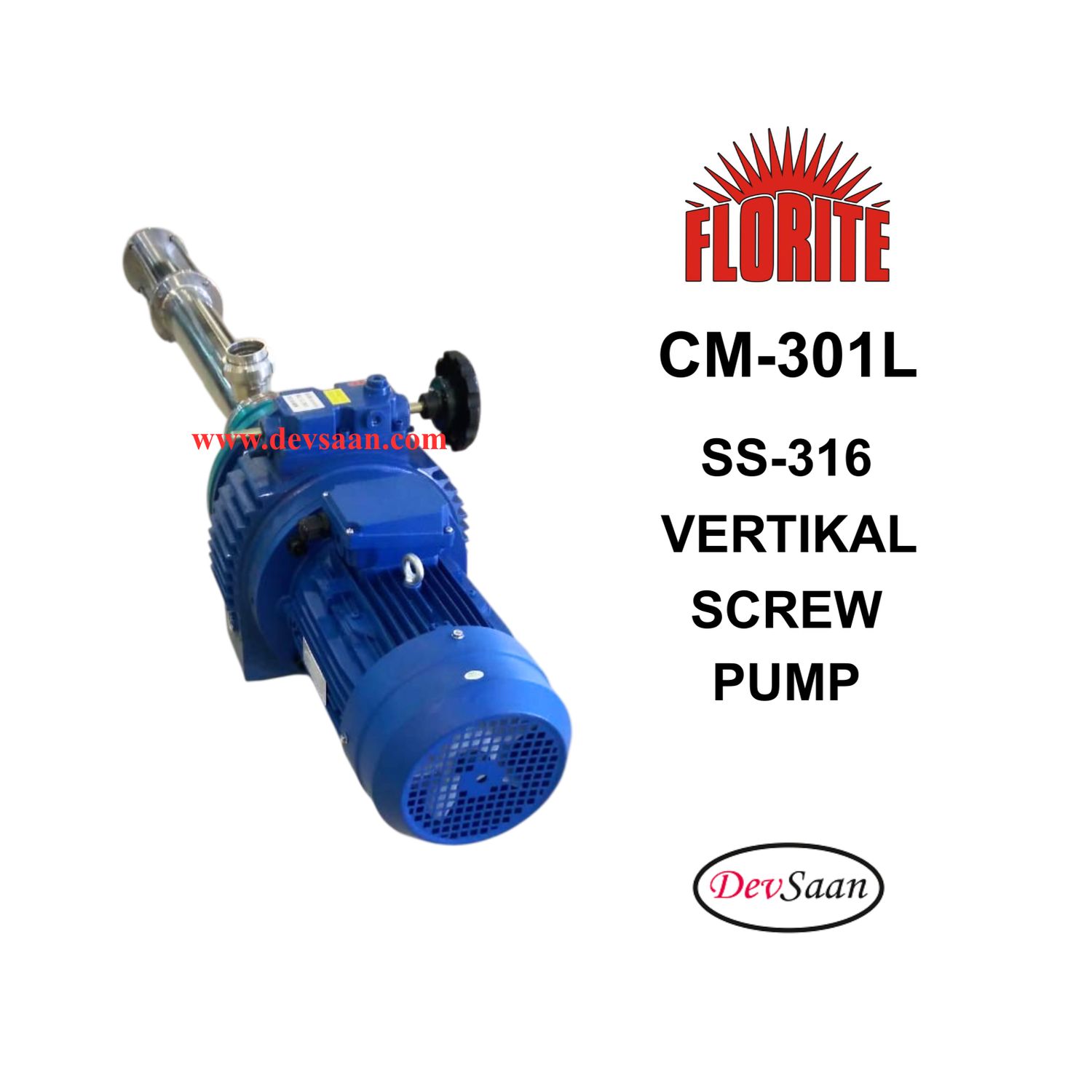 SS-316 Vertical screw pump CM-301L Pompa ulir vertikal Komplit Set