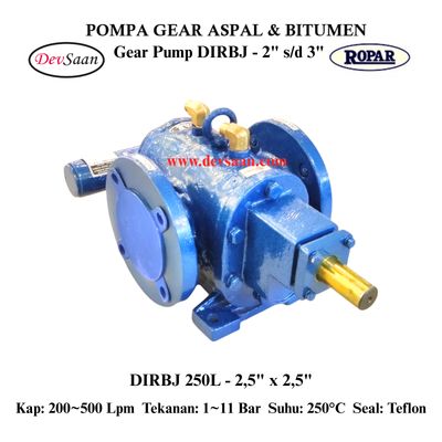 Gear Pump Rotari Jacket DIRBJ 250L Pompa Aspal Gear Pump Rotari Jacket DIRBJ 250L Pompa Aspal