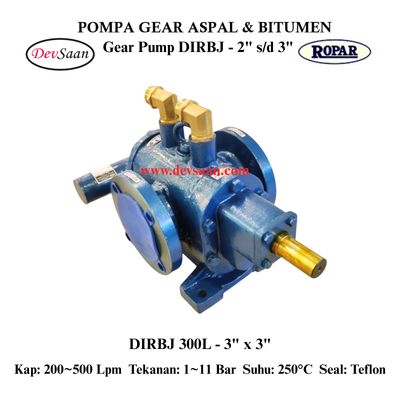 Gear Pump Rotari Jacket DIRBJ 300L Pompa Aspal Gear Pump Rotari Jacket DIRBJ 300L Pompa Aspal