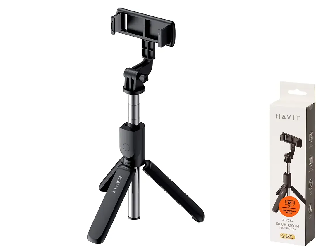 Havit ST7033 monopods-statīvs ar BT tālvadību 68cm