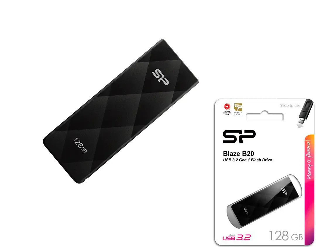 SP B20 zibatmiņa 128GB A/3.2gen1/bīdāmā