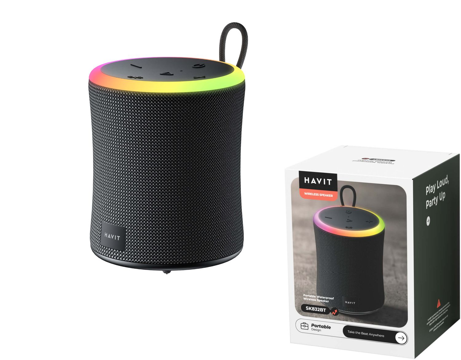 Havit SK832BT dziļo basu skaļrunis 100W/IPX6/8h