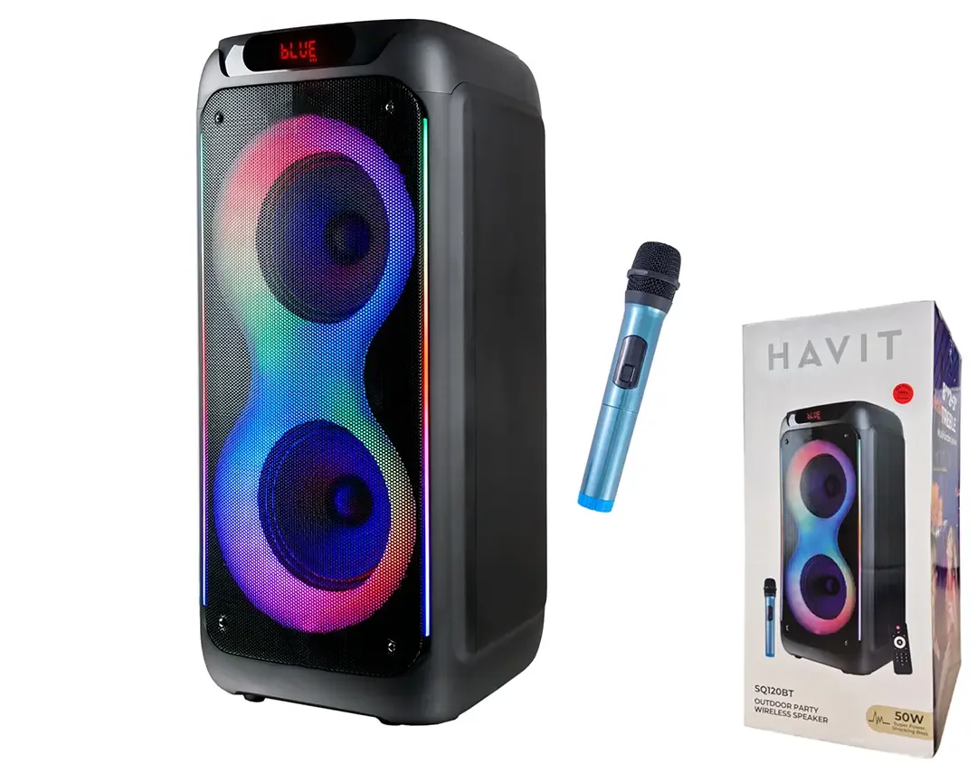 Havit SQ120BT torņa tipa bezvadu skaļrunis 500W Havit SQ120BT torņa tipa bezvadu skaļrunis 500W