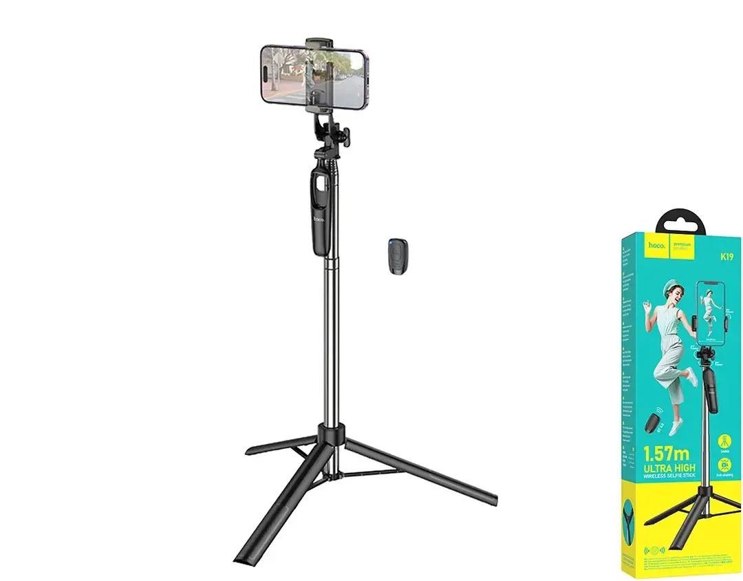 Hoco K19 monopods-statīvs ar BT tālvadību 157cm