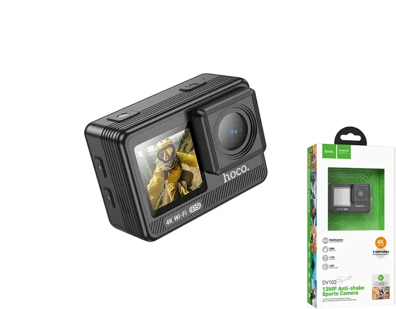 Hoco DV102 sporta kamera 2160p ar stabilizatoru