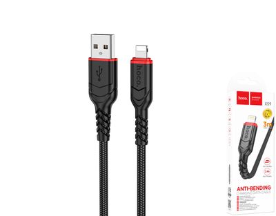 Hoco X59 USB-A uz Lightning pītais kabelis Hoco X59 USB-A uz Lightning pītais kabelis