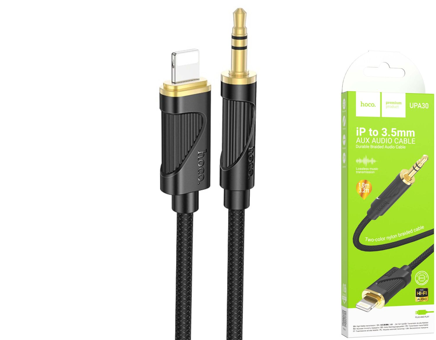 Hoco UPA30 Lightning uz 3.5mm audio kabelis