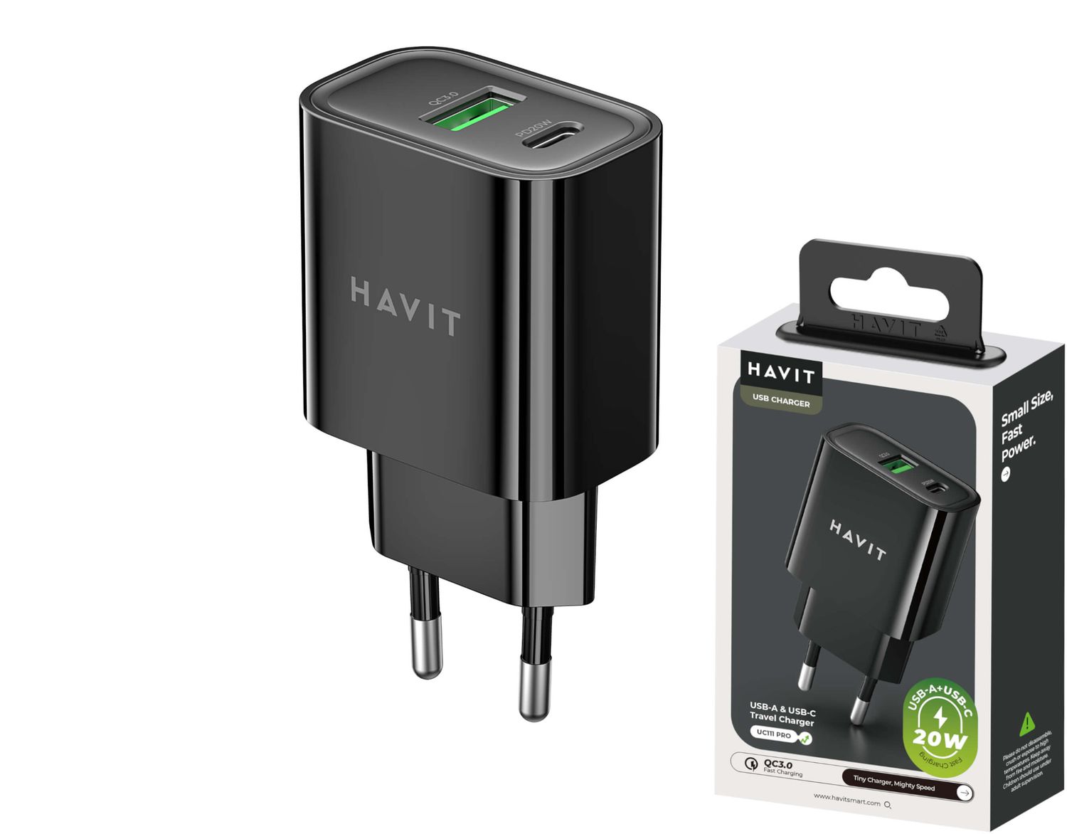 Havit HV-UC111 ātrais tīkla lādētājs