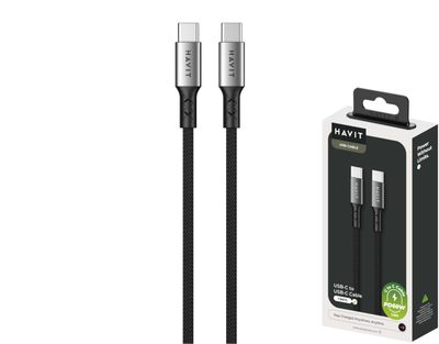 Havit CB672 USB-C uz USB-C pītais kabelis