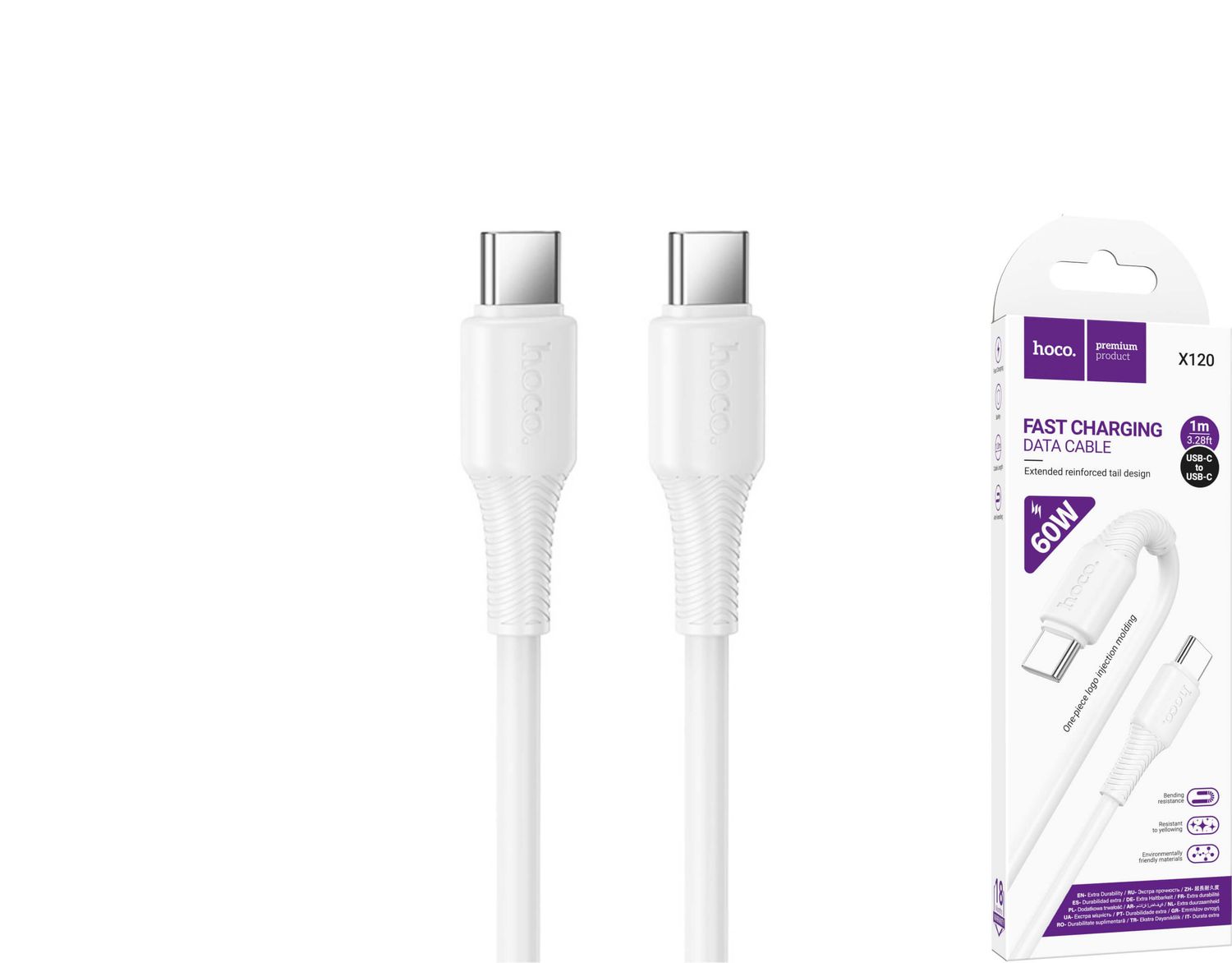 Hoco X120 USB-C uz USB-C kabelis