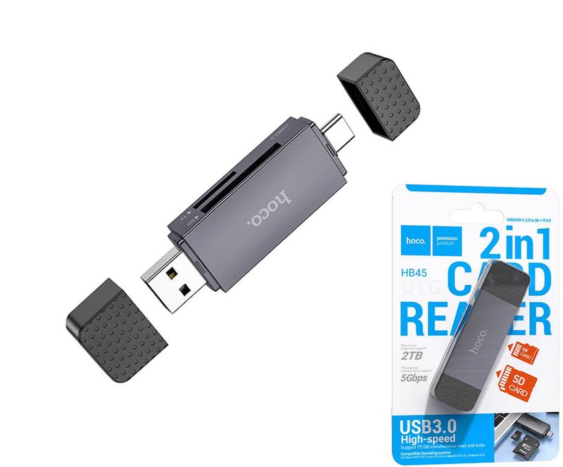 Hoco HB45 A/C uz microSD/SD adapters