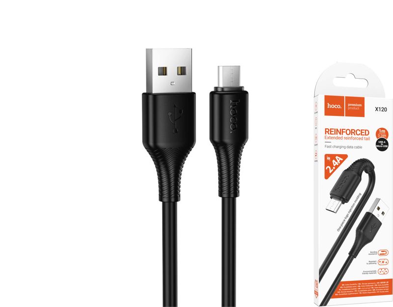 Hoco X120 USB-A uz microB kabelis
