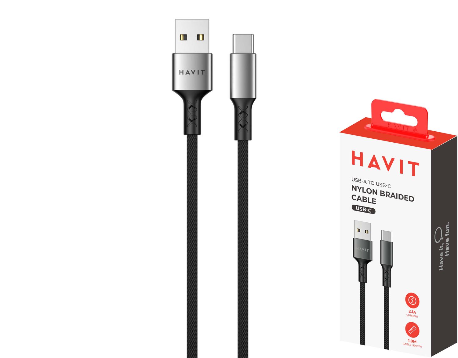 Havit CB671 USB-A uz USB-C pītais