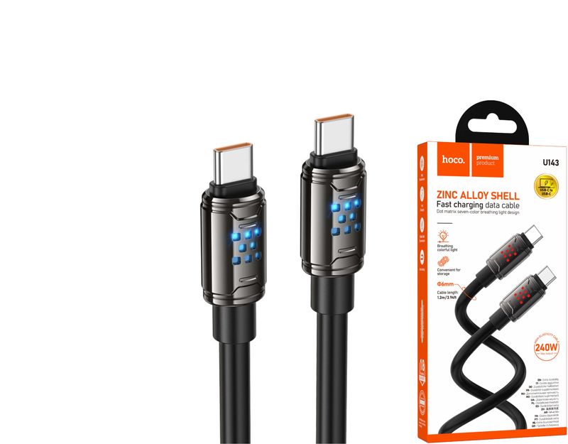 Hoco U143 USB-C uz USB-C kabelis