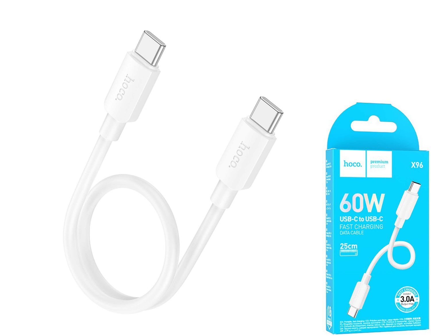 Hoco X96 USB-C uz USB-C kabelis